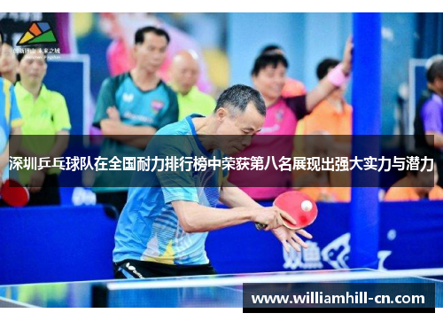 深圳乒乓球队在全国耐力排行榜中荣获第八名展现出强大实力与潜力